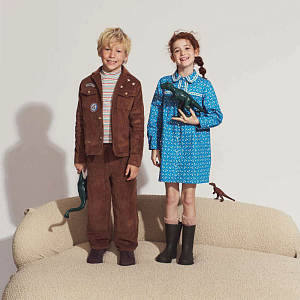 Платье поплиновое Gingersnaps "Lei Bluefields", синее